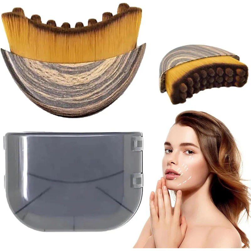 Cepillo De Masaje Facial Para Contorno, 2 Unidades