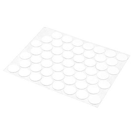 Prime-Line KD 16080 White Screw Hole Covers, Self-Adhesive, Textured, Plastic (53 Per Sheet)