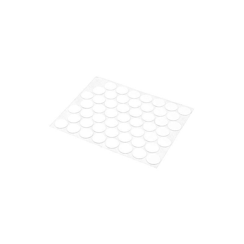 Prime-Line KD 16080 White Screw Hole Covers, Self-Adhesive, Textured, Plastic