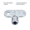 PATIKIL Radiator Valve Keys, 6 Pack Zinc Alloy Square Socket