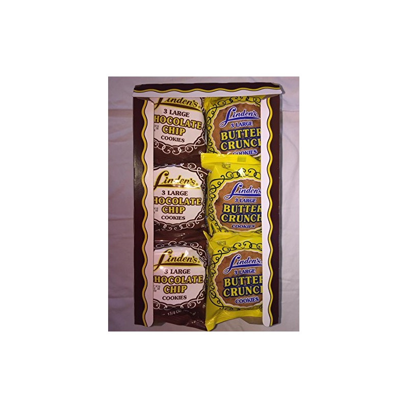 Linden's Cookies Butter Crunch and Chocolate Chips 9 each- Total