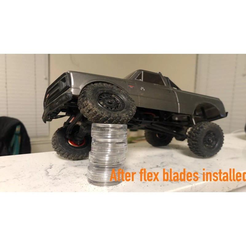 For Axial SCX24 Flex Blades/Shock Extensions for C10 JLU Gladiator