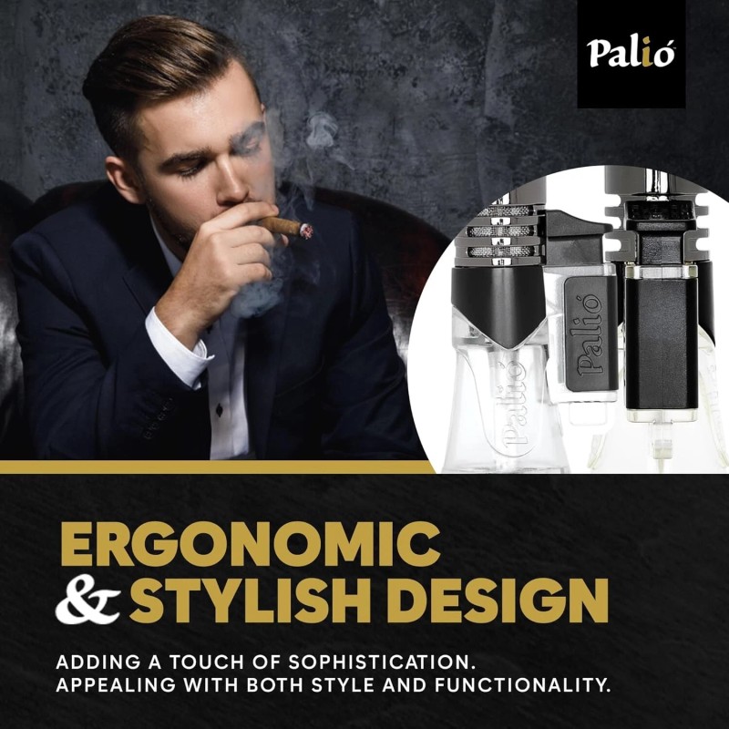 Palio Siena Single Jet Flame Cigar Lighter, Extra Large Fuel