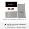 WDZAYXC Retro Oval Rectangular Sunglasses for Men and Women, Classic