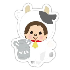 Spreadshirt Monchhichi Cute Cow Stickers 10 x 10 cm Glossy White