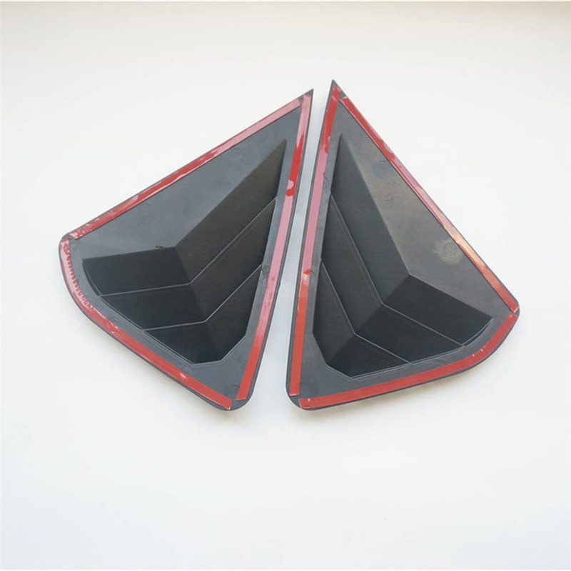 NEOLVZT New Racing Rear Quarter Window Louvers Scoops Shades Blinds