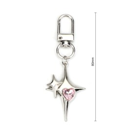 Y2K Keychain for Women, Aesthetic Grunge Accessories for Purses, Headphone Cover Bag Charm, Gifts for Women