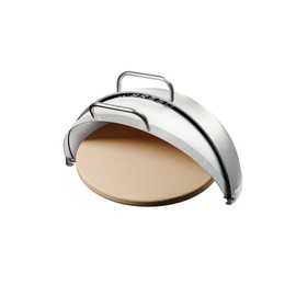 Breeo Grill Dome for Outpost Grill – Hinged Stainless Steel Dome w/Built-in Thermometer, Griddle Accessories Kit, Outdoor Set for Live-Fire Cooking – Fits X/19, Y Series