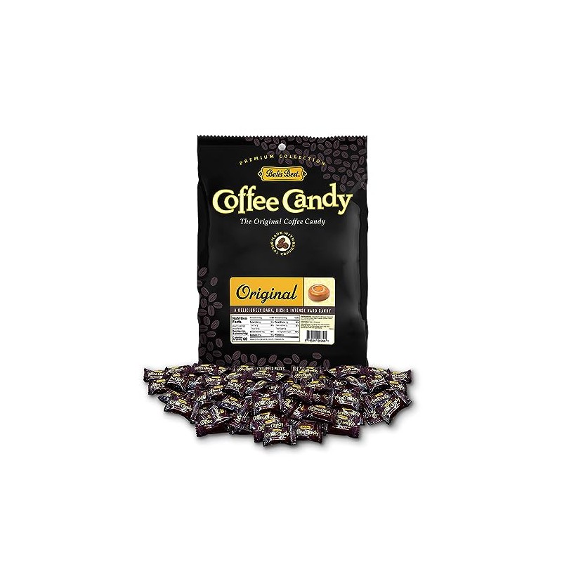 Bali's Best Coffee Candy, 2.2 Pound Bag, Individually Wrapped Hard