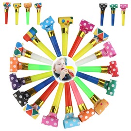 Pack of 30 Party Blushes, Trunks for Children's Toys, Children's Birthday Party, Party Blower, A Children's Whistle for Any Party or Occasion