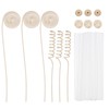 uxcell 42Pcs Reed Diffuser Sticks Set, Fiber Fragrance Flower Reed