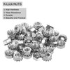 QUARKZMAN 50pcs 5/16"-18K Locking Nut with Outer Toothed Washer 304