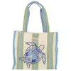 Sun 'N' Sand Sea Turtle Canvas Beach Tote Bag One