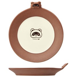 Skater CHPL18D-A Die Cut Medium Plate, 7.1 inches (18 cm), Ceramic Plate, Dish, Cute, Cute, Tanuki, Animal Pattern, Ceramic, Cute, Cute, Cute, Cute, Cute, Cute, Cute, Cute, Cute, Cute, Cute, Cute,