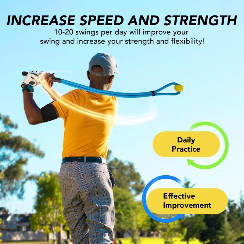 Golf Swing Trainer, Golf Swing Training Aid Rope Golf Swing