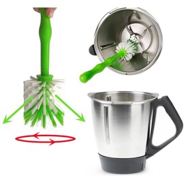 Set of 3 Cleaning Brushes for Thermomix TM6, TM5, TM31, TM21 Kitchen Robot Brushes for Blades, Cup and Other Accessories