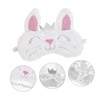 FOMIYES Cute Eye Mask 3 Pcs Plush Rabbit Eye Mask