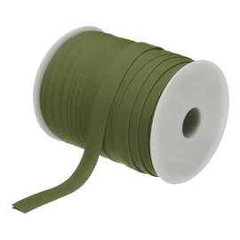 MECCANIXITY 1/2 Inch Double Fold Bias Tape Polyester Continuous Bulk Bias Tape for Sewing,Seaming Quilting Hemming Binding Crafts (Dark Green 55 Yards)