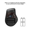 INFINMIND Kabellose Computer-Bluetooth-Maus mit intelligentem Flying Scroll, Daumenscroll-Maus, ergonomische Maus,