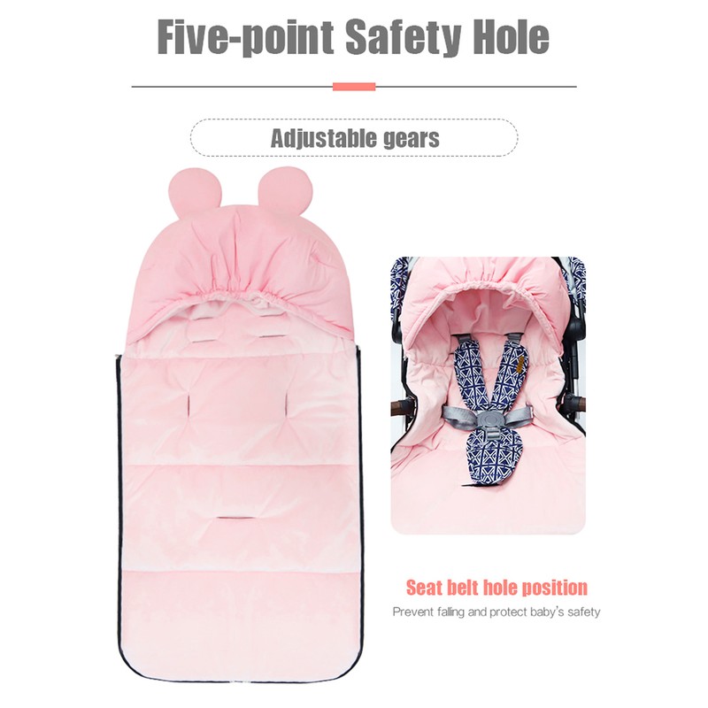 Universal Soft Baby Sleeping Bag Blanket Thicken Cushion Footmuff for