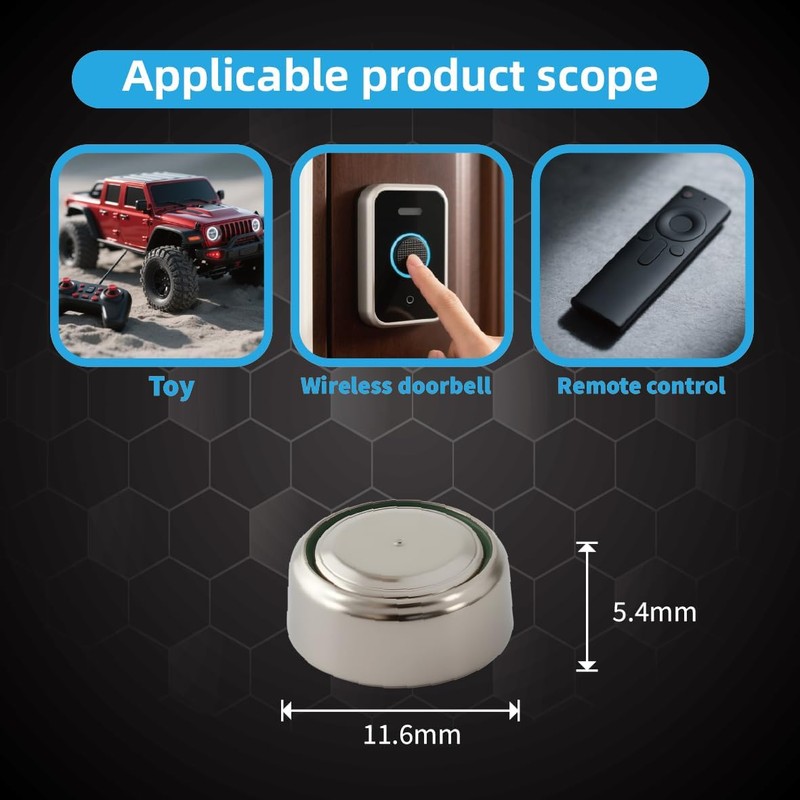 Soyasi 15 Pack LR44 Batteries, L1154F AG13 357 303 SR44