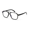 FEISEDY Retro Aviator Reading Glasses Square Readers with Spring Hinge