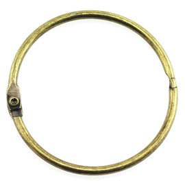 Lind Kitchen 2 inches Metal Binder Rings Book Ring Loose Leaf Binder Hinged Buckle Binding Rings Key Rings Bulk Big Large Key Ring Binder Ring Metal Rings for Index Cards Photo Album DIY, Bronze