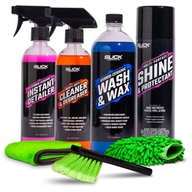 Slick Products Starter Bundles for Car, Truck, Motorcycle, UTV, Dirt Bike, Side by Side, ATV, Off-Road Truck, Jeep, Boat, Jet Ski, Watercraft, Mountain Bike and More (Street Starter Bundle)