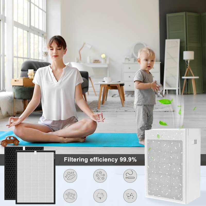 CAN-MEAGEREN Replacement Filter Compatible with Smart Air SA600 Air Purifier,