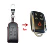 Happyit Leather Car Key Cover Case Keychain for Jaguar XK