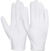 6 pares de guantes de algodón blanco para manos secas,