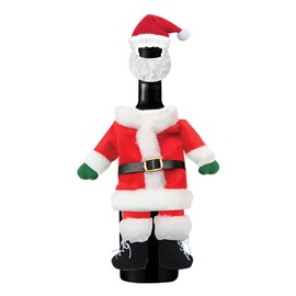 Santa Wine Bottle Outfit Felt Hostess Gift
