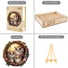Wooden Puzzles for Adults 190 Pices, 3D Owl Family Wooden
