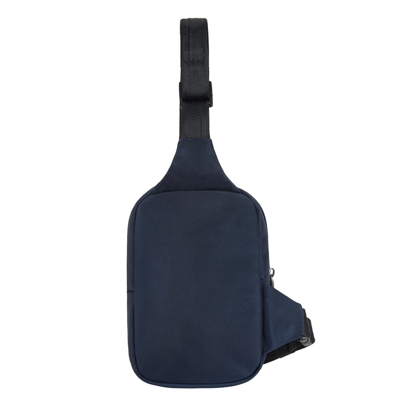 Travelon Greenlander - Correa compacta antirrobo sostenible, Azul Galaxia, 5"W