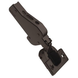 Gedotec Door Hinge for Wide Wooden Doors up to 40 kg - Pot Hinge | 1 Piece Heavy Duty Hinge J95 - Centre Stop | Black - with Automatic Closing | Pot Bore: 40 mm | Hinges for Screwing