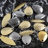 Spinner Blades for Lure Making,50pcs Easy Spin Colorado Willow Blades