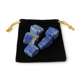 Natürlicher Lapislazuli-Stein, 20 bis 30 mm, 5 Stück, elektromagnetischer Schutz, Schmuckherstellung (Lapislazuli, 5)