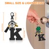 Initial Letter Keychain Alphabet Keyring for Teacher Letter A-Z Keychain