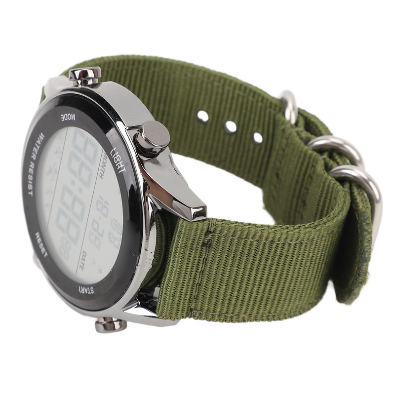 Men Digital Sports Watch Waterproof Alarm Countdown Dual Time Zone