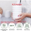 AntoKueh White 4.5in Small Ceramic Bowls, 12 OZ, Ice cream