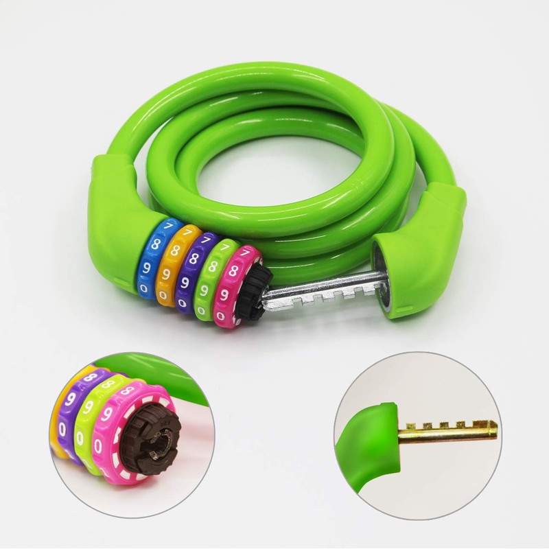 Goldpool Colourful Bike Lock Combination Lock, High Security 5 Digit