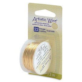 Jo-Ann Fabric and Craft Stores 22 Gauge Copper Wire - 8yd/Natural Brass