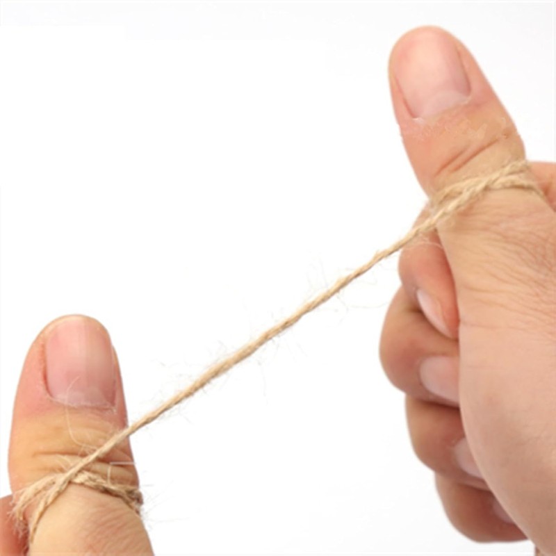 TOPINCN Cuerda de Cáñamo de Yute de 30 M, Perfecta