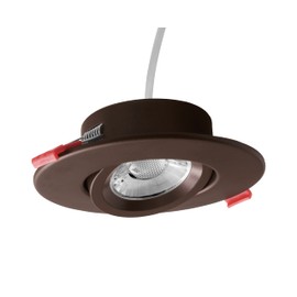 DGC 4-inch Oil-Rubbed Bronze Selectable Canless Adjustable Gimbal LED Recessed Downlight (DGC43120SRDOB)