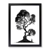 Tree In Monochrome No.2 Framed Print for Living Room Bedroom