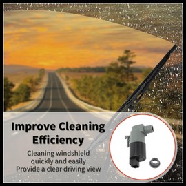 Hihaha Windshield Washer Pump W/Grommet Windshield Washer Fluid Pump Fit for Toyota Yaris 2014-2017 Windshield Wiper Pump No.853300F011 - Pack of 1 Durable Material