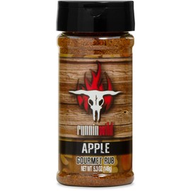 Gourmet BBQ Apple Rub Seasoning | Premium BBQ Seasoning for Ribs, Chicken, Pork, and More! | Runnin’ Wild Foods, 5.3 ounces