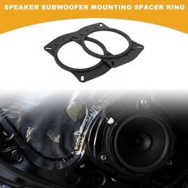 Partuto Speaker Spacer Ring 6x9" to 6.5" Tweeter Speaker Adaptor Car Speaker Subwoofer Mounting Spacer Bracket Ring for Nissan Sylphy ABS Black Waterproof