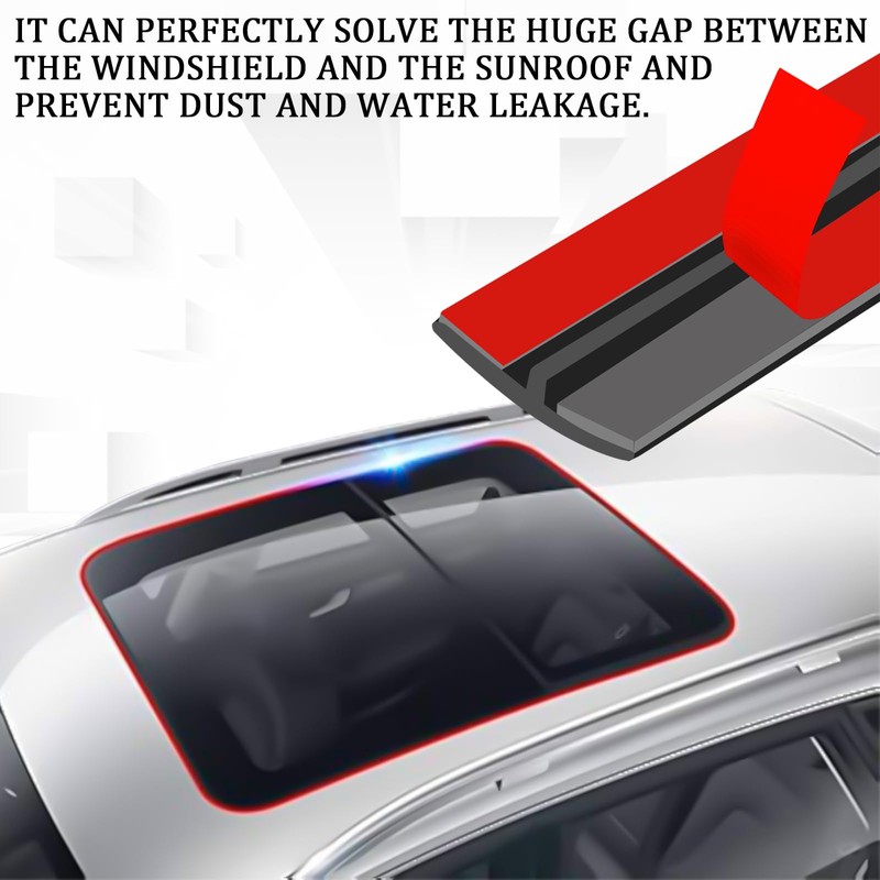 Sunroof Weather Stripping 14mm T Shape Car Window Seal Strip