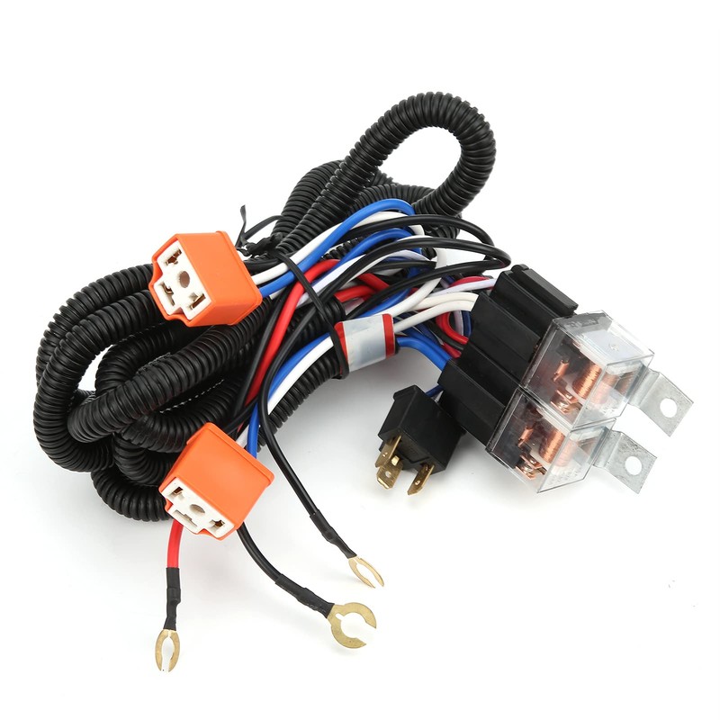 Atyhao Headlight Relay, H4 Relay Wire Harness, Headlamp Relay Wire